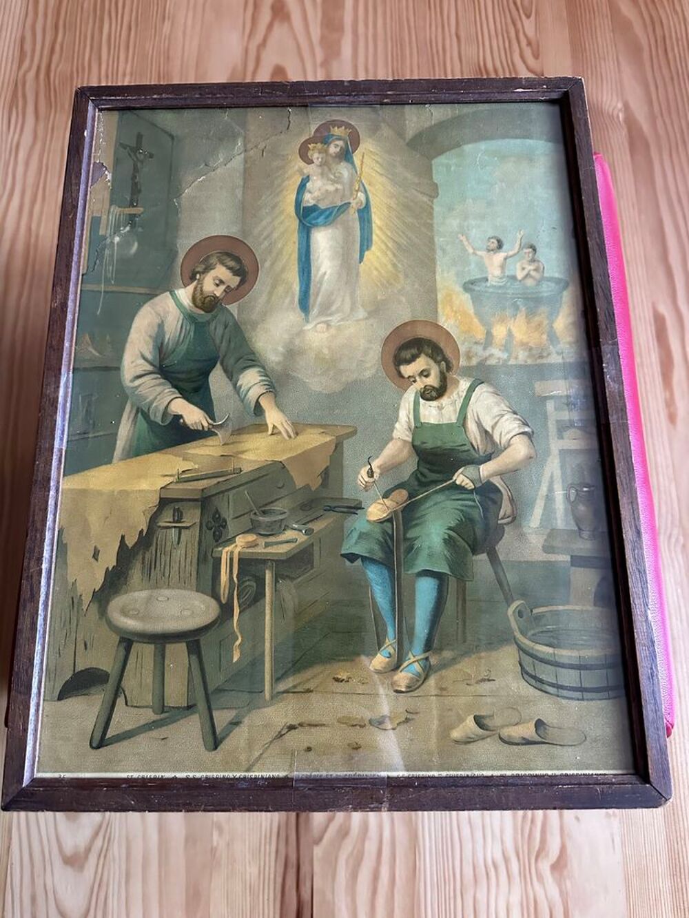 Repr&eacute;sentation de saint cr&eacute;pin Décoration