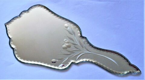 Miroir  face � main   vintage 50 Sancerre (18)