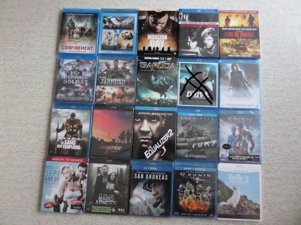 Blu ray ( bluray ) divers &agrave; 3 euros ( envoi possible ) DVD et blu-ray