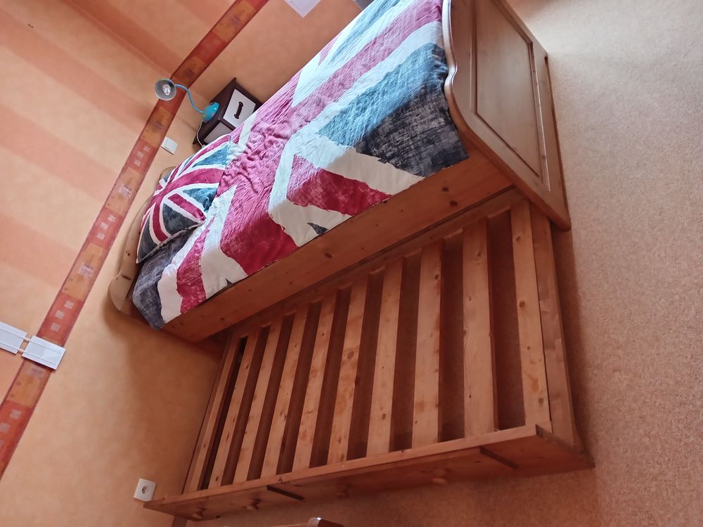 Lits gigogne 90*190 JP GAUTIER en PIN MASSIF Meubles