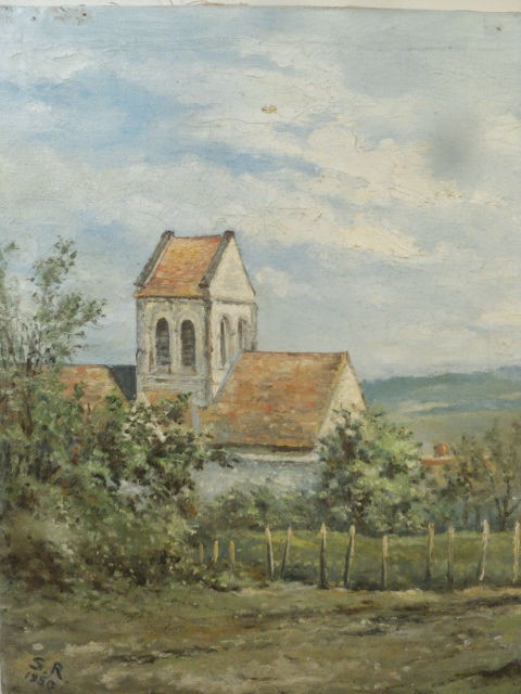 Tableau Ancien Paysage Vue de La Roche-Posay.
60 Loches (37)