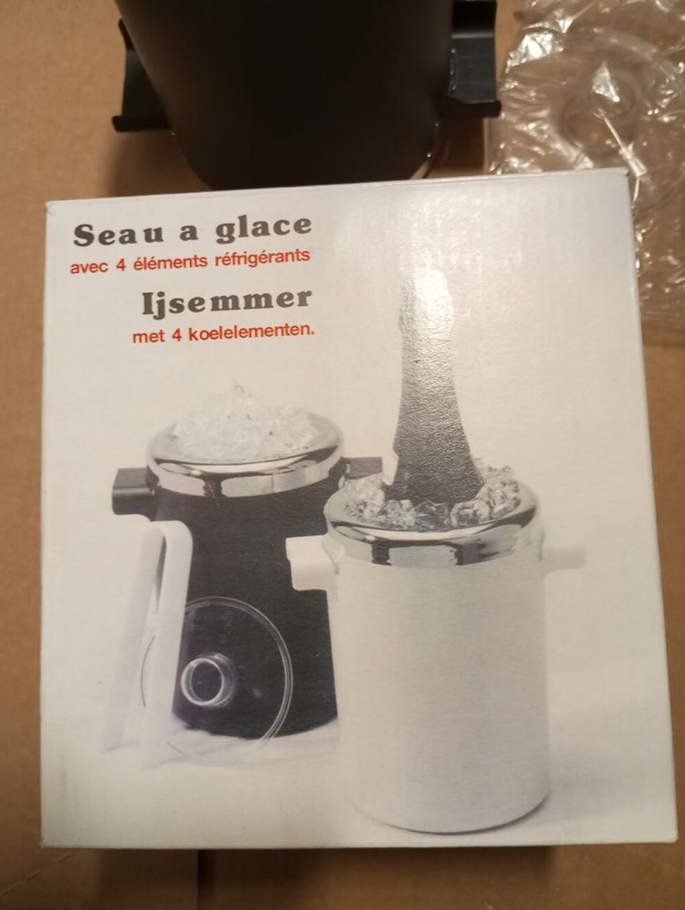 seau &agrave; glace avec 4 &eacute;l&eacute;ments r&eacute;frig&eacute;rants Electroménager