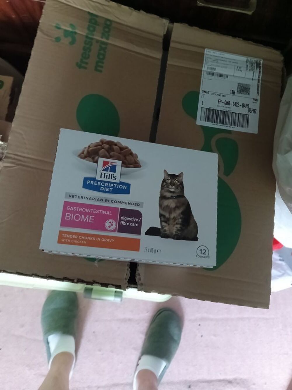  Sachet Hill pour chat  fibre caer biome poulet  