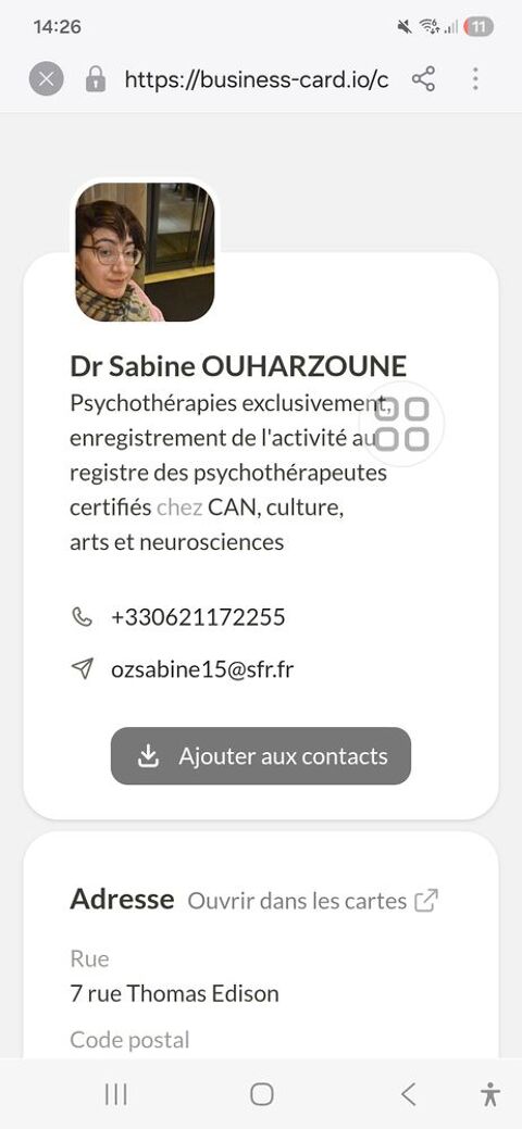 S&eacute;ances en Psychop&eacute;dagogie, au Violon 
Entreprise CAN 0 78370 Plaisir
