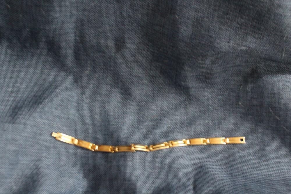 GOURMETTE PLAQUE OR/ Bijoux et montres