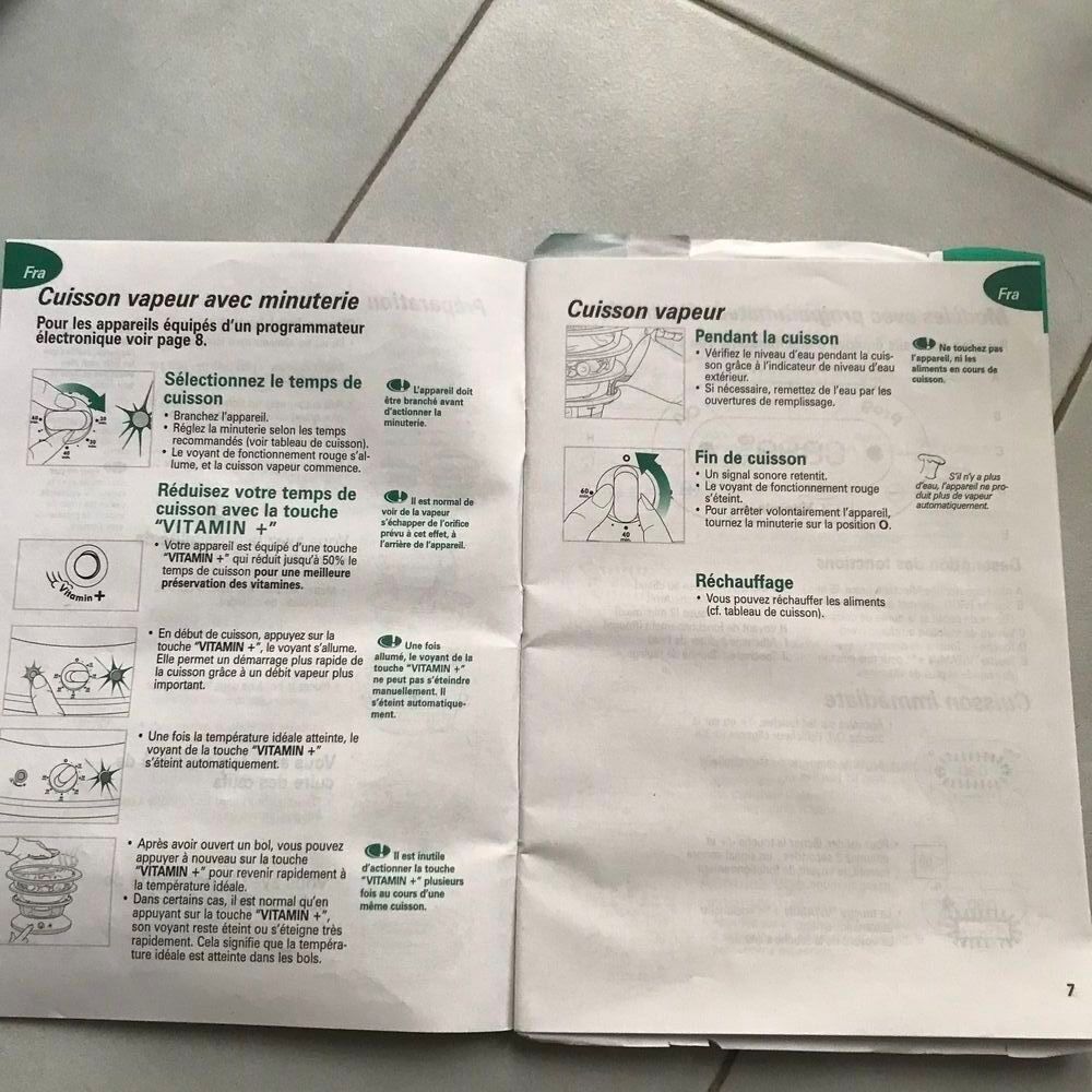 Appareil cuisson vapeur Vita Saveur Vitamin+Seb Electroménager
