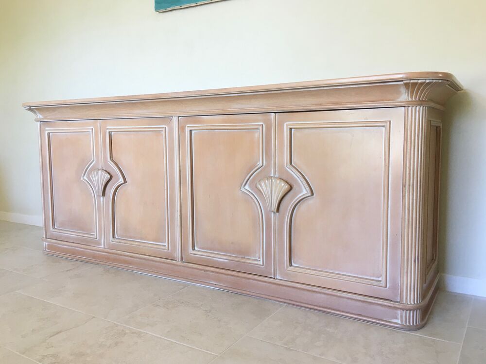 Enfilade 4 portes 4 tiroirs en h&ecirc;tre c&eacute;rus&eacute; Meubles