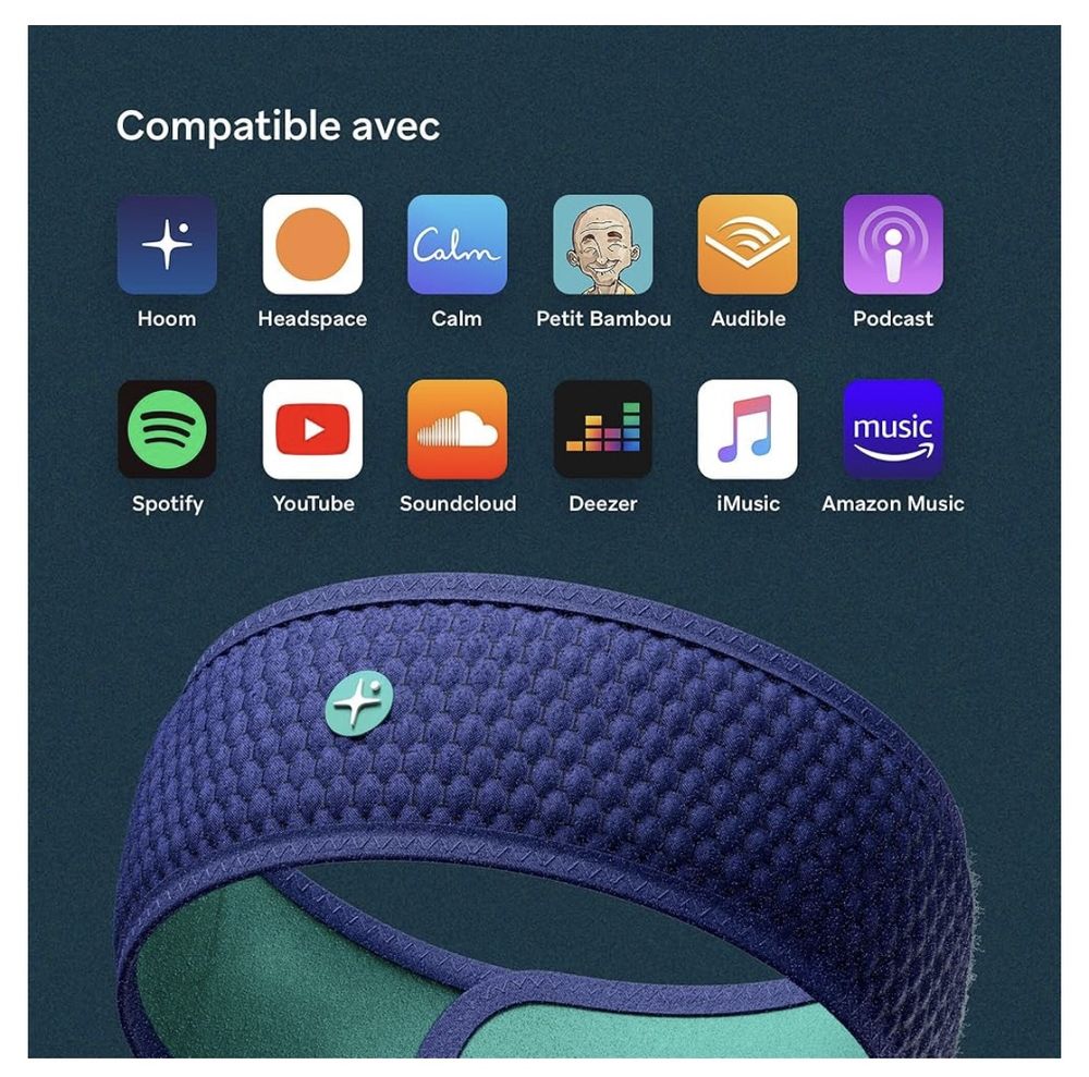 Bandeau - casque HoomBand audio Bluetooth, sommeil Audio et hifi