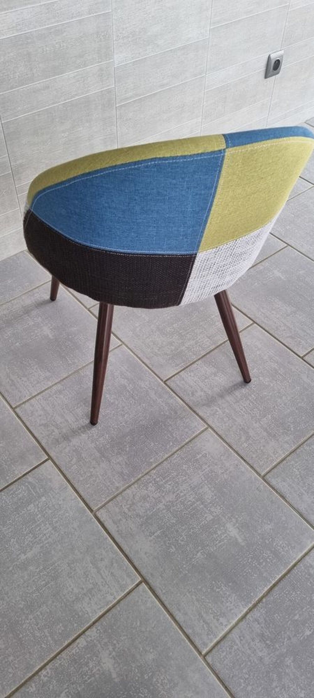 Lot 7 chaises scandinave patchwork Meubles