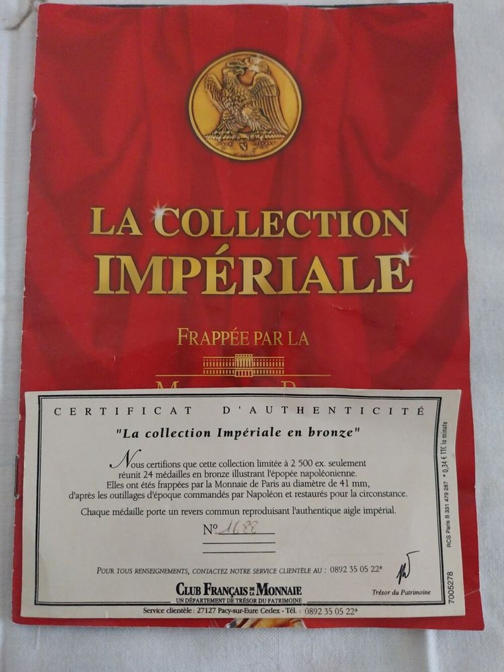 tr&egrave;s belle collection de m&eacute;dailles monnaie de Paris 
