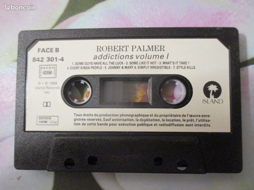 Cassette audio Robert Palmer CD et vinyles