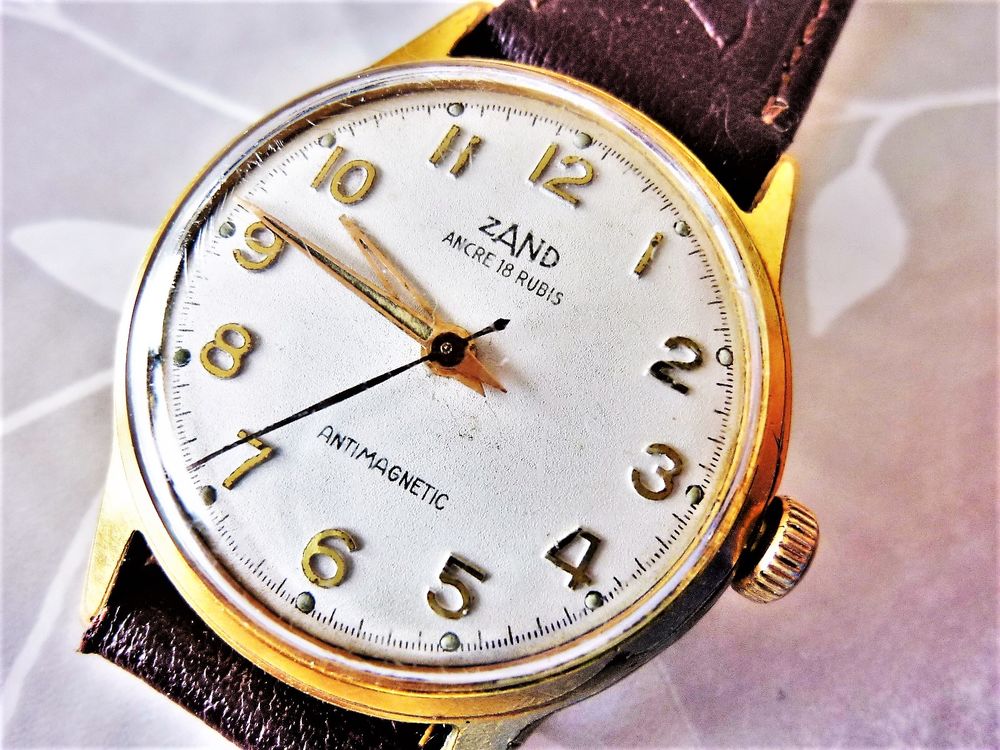 ZAND montre &eacute;bauche Suisse m&eacute;canique 1965 MEC0035 Bijoux et montres