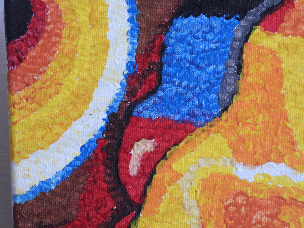 Tableau acrylique sur toile - L'entr&eacute;e du chapiteau Décoration