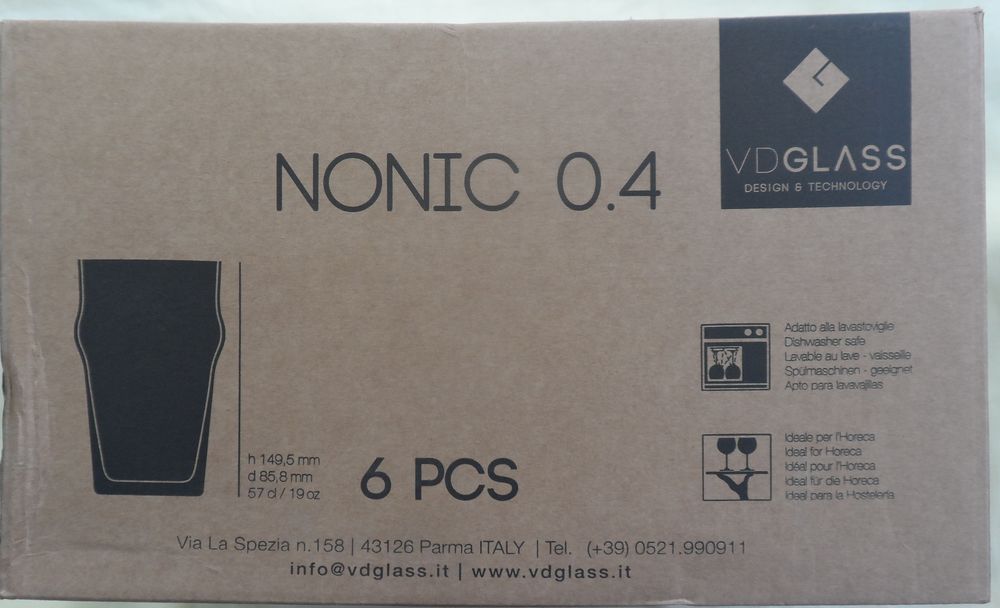 Carton de 6 Verres &agrave; bi&egrave;re MAES PILS neufs 0.5 litre collect Cuisine
