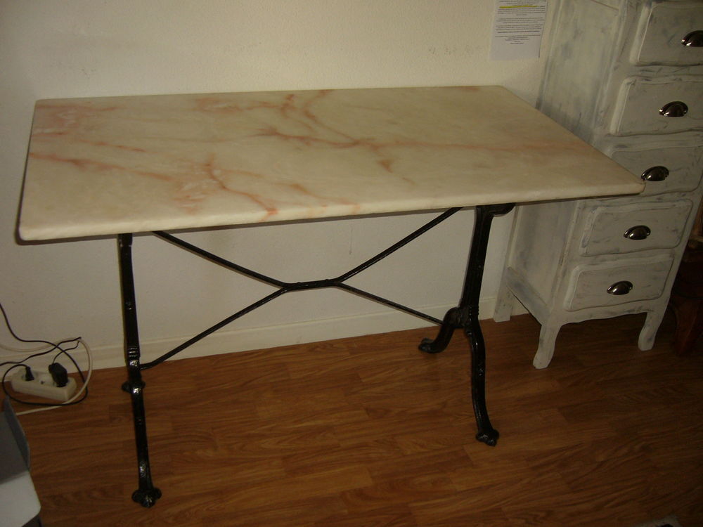 table marbre " bistro "ancienne et 2 chaises" bistro" Meubles