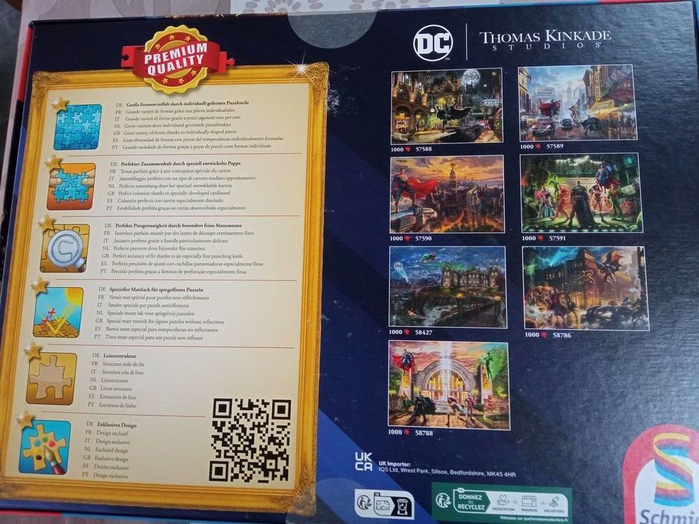 Puzzle Schmidt Thomas Kinkade DC. Jeux / jouets