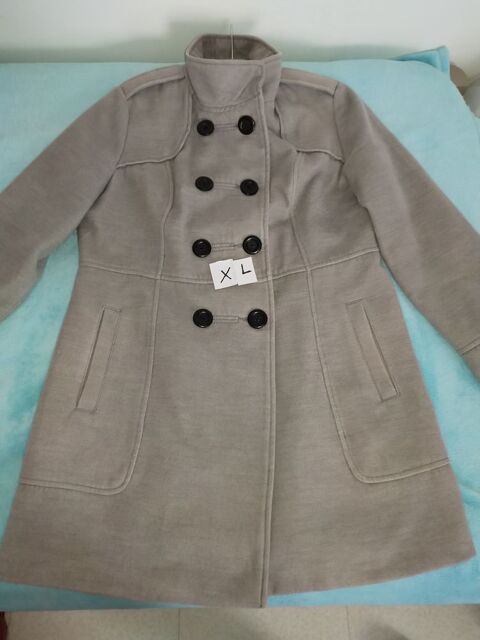 Manteau mi-long gris - Taille XL 20 Fontenay-sous-Bois (94)