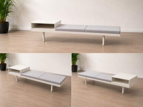 Meuble bas avec assise type banc Marque VITRA 89.99 Douai (59)