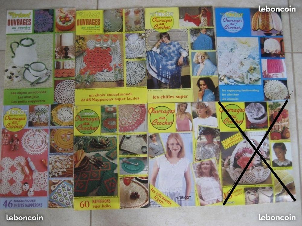 OUVRAGES au CROCHET (HS Tout le Tricot) Vintage Livres et BD