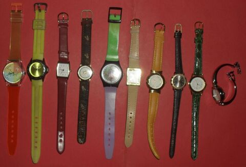 Lot de 10 montres (ne fonctionnent pas). 15 Montreuil (93)