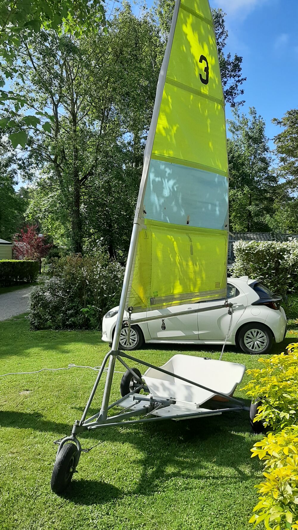 Char &agrave; voile biplace + remorque Sports