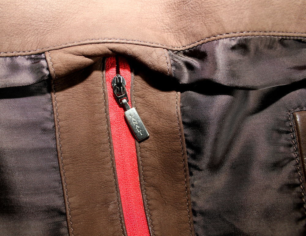 Veste daim et cuir CANALI T.L (T.50/52 Fr) Vêtements