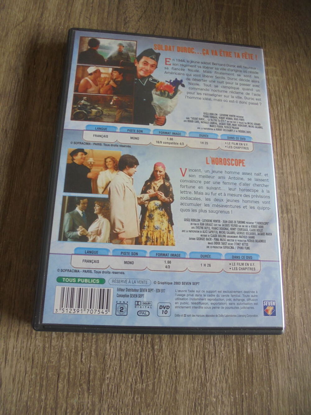 DVD Soldat Duroc + L'horoscope (26) DVD et blu-ray