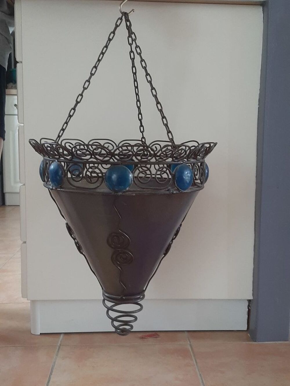 SUSPENSION POUR PLAFON type Marocain en fer forg&eacute; Décoration