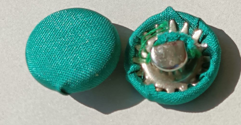 Collection 16 Boutons Vintage Recouverts Signatures Paris 