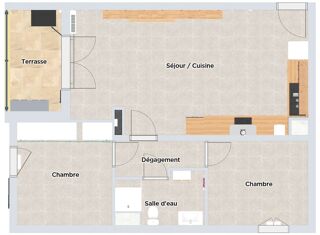  Appartement � vendre 3 pi�ces 61 m� La colle-sur-loup