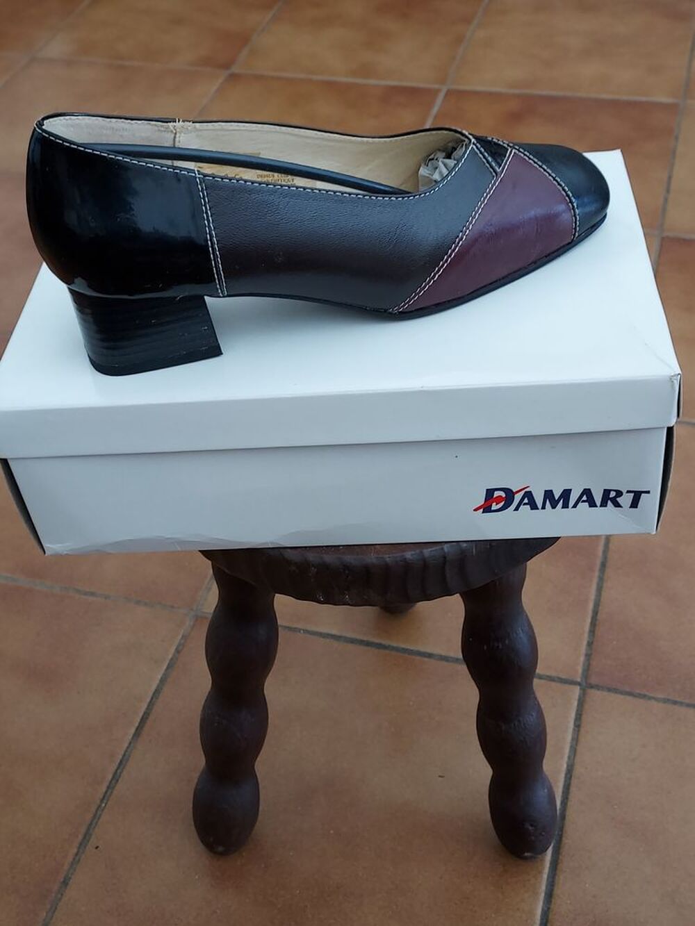 AV Superbes escarpins tout cuir et vernis T38 Chaussures