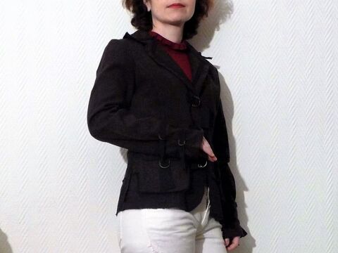 Veste L�g�re Marron et Noir- Taille 36-Neuf- Julie Guerlande 15 Paris 15 (75)