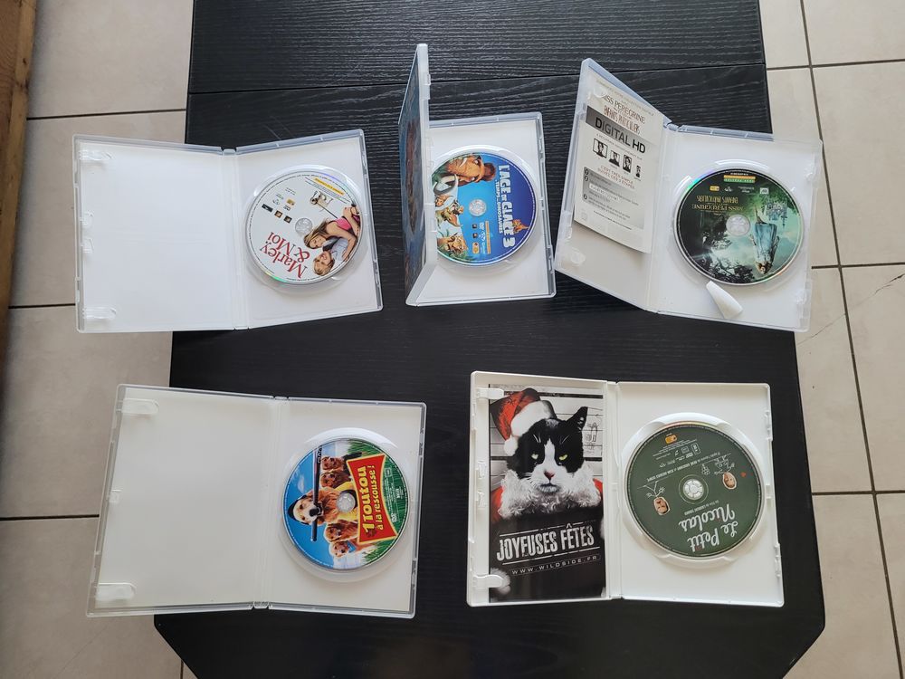 Lot de 5 DVD originaux- Films famille, com&eacute;die et animation DVD et blu-ray
