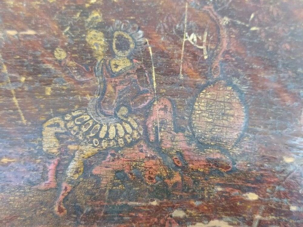 Ancienne Boite Coffret Vernis Martin XVIII&egrave;me 