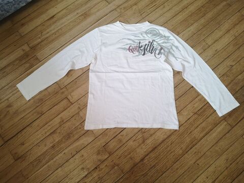 F (229) - 12 ans - Tee-shirt blanc  QuickSilver  3 Paris 13 (75)