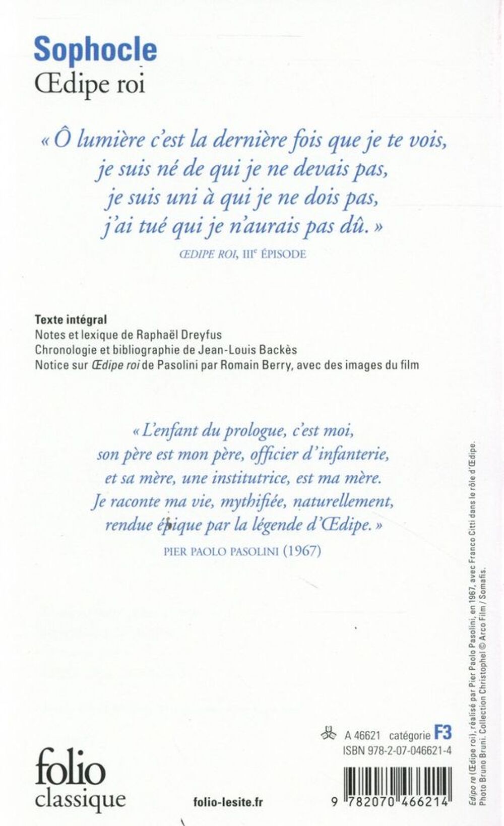 Oedipe roi Livres et BD