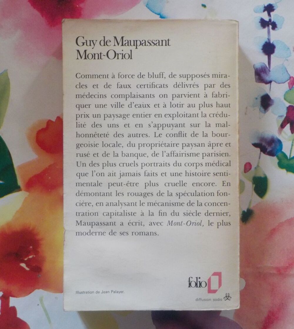 MONT-ORIOL de MAUPASSANT Ed. FOLIO n&deg;811 Livres et BD