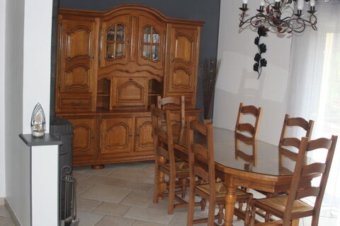 salle  manger en chne massif  + verre de protection table 0 Cherr (72)