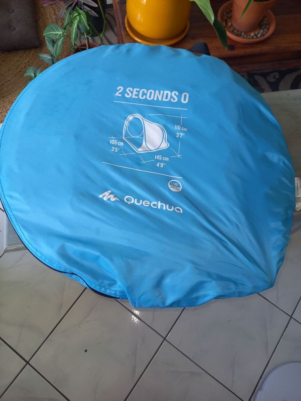 Abri de plage 2 seconds Quechua Jardin