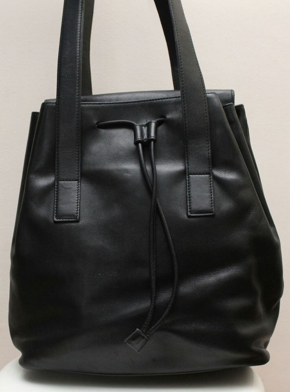 Grand sac cuir noir LANCEL Maroquinerie