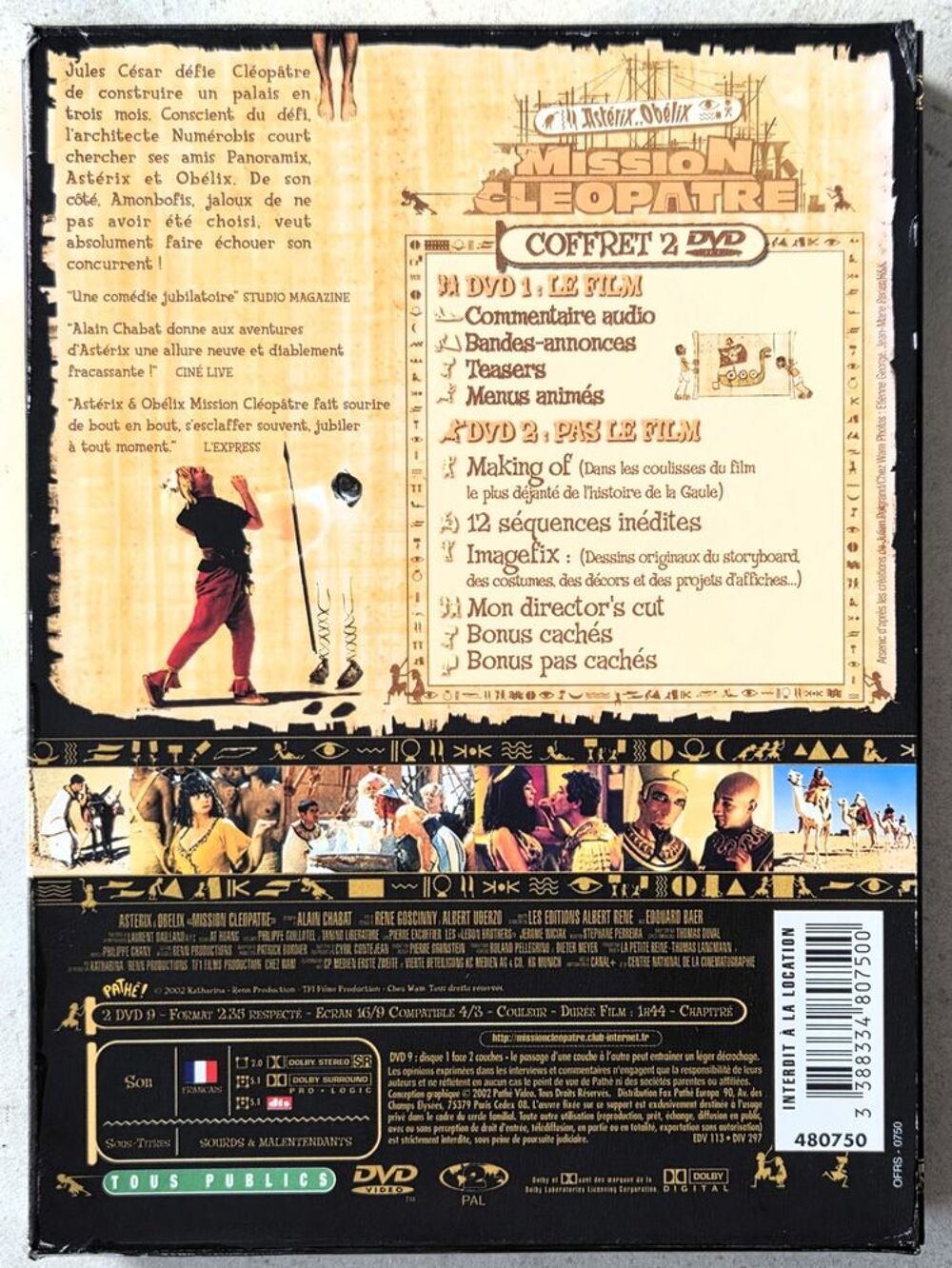 2 DVD's : - COFFRET : &Eacute;dition sp&eacute;ciale.
DVD et blu-ray