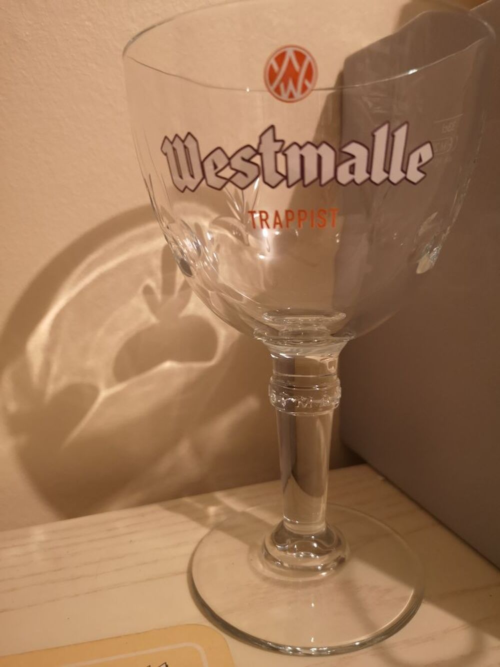 VERRE A BIERE RARE WESTMALLE TRAPPIST 33CL + 12 SOUS BOCK 