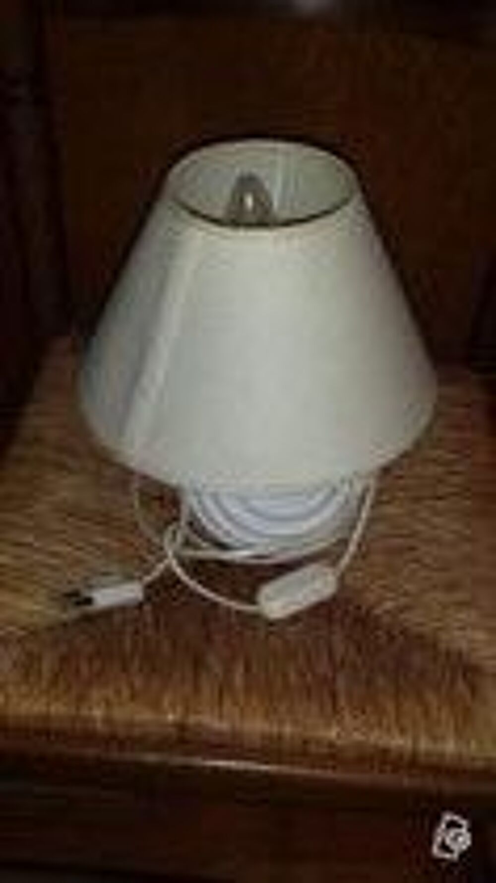 Lampe de chevet pied c&eacute;ramique blanc - vintage et autres Décoration
