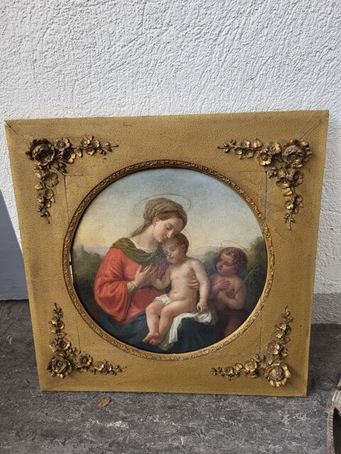 tableau de la Vierge et l'enfant avec saint Gabriel 40000 Les Pennes-Mirabeau (13)