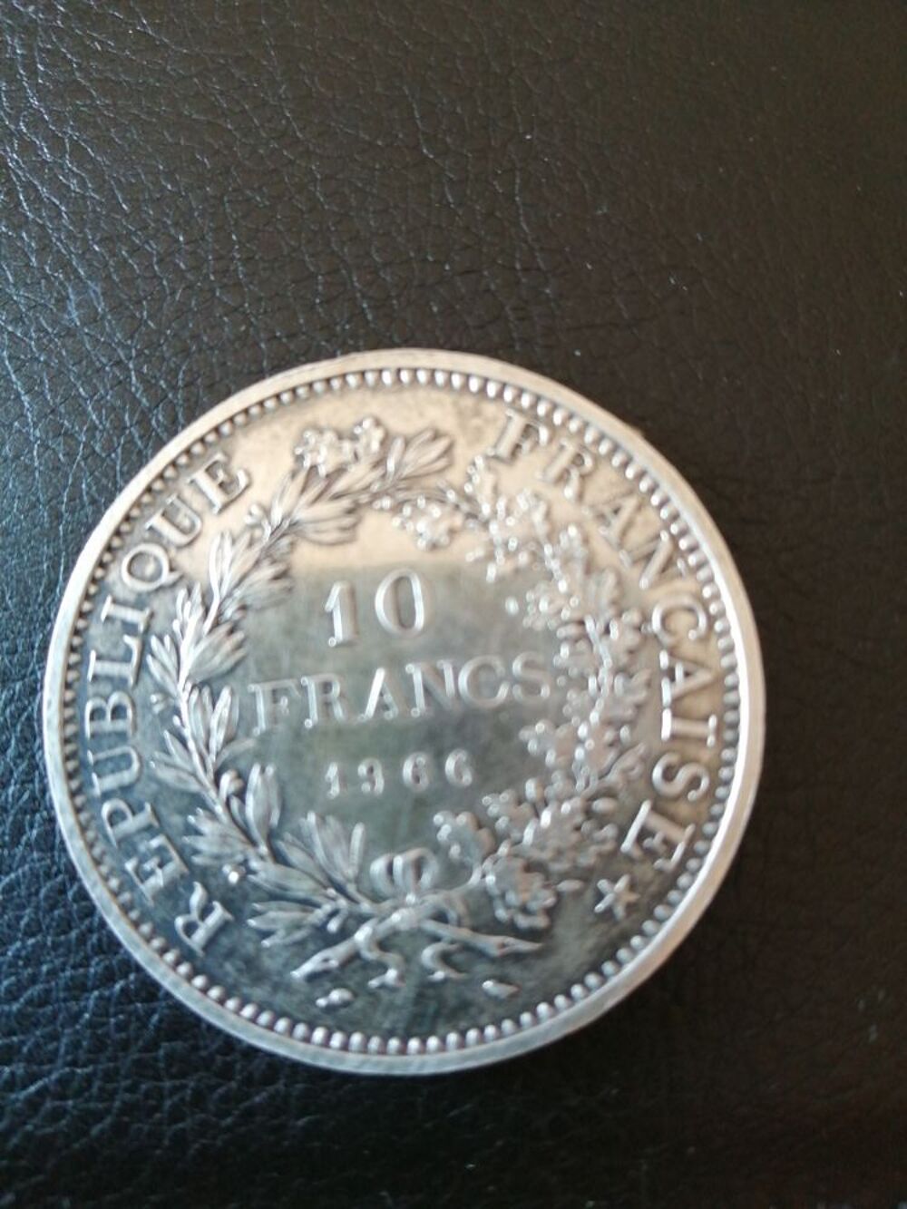 Pi&egrave;ce de 10 francs en argent Hercule 1966 