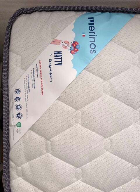 Matelas ressorts ensachés 21 cm Natty MÉRINOS NEUF Issy-les-Moulineaux (92)