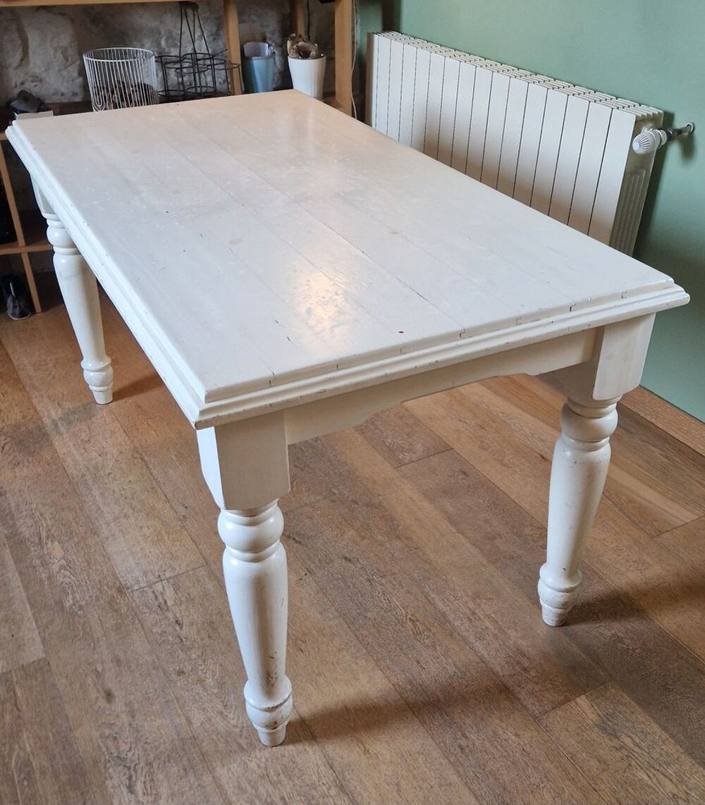 Table cuisine en bois peint 6 places Meubles