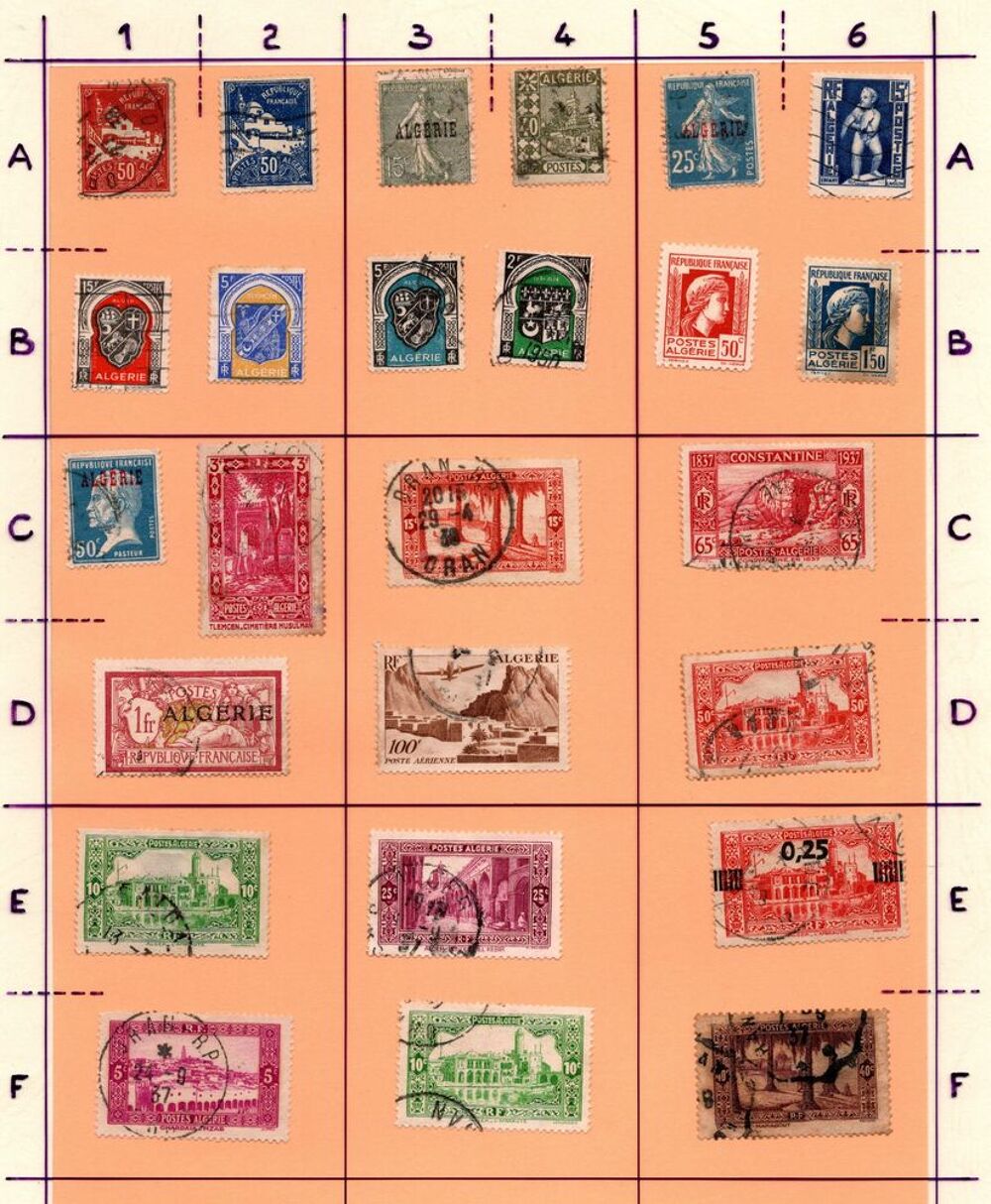 Anciennes colonies fran&ccedil;aises _ Timbres oblit&eacute;r&eacute;s 