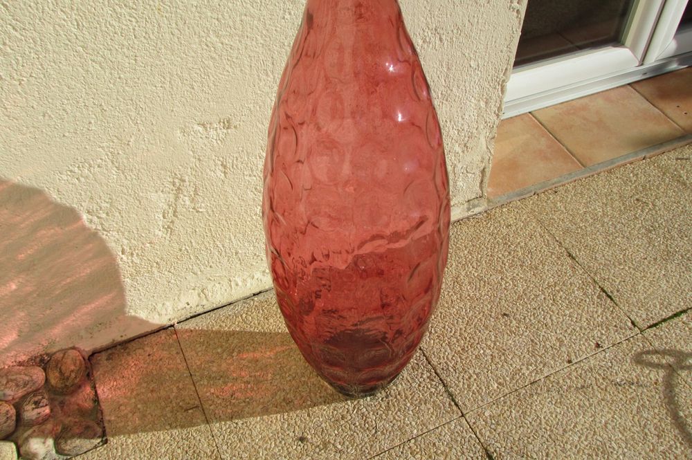 Grand vase en forme de jarre ou de grande bouteille Décoration