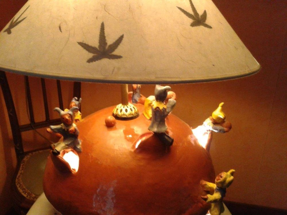 LAMPE TERRE CUITE H 50 cm Décoration
